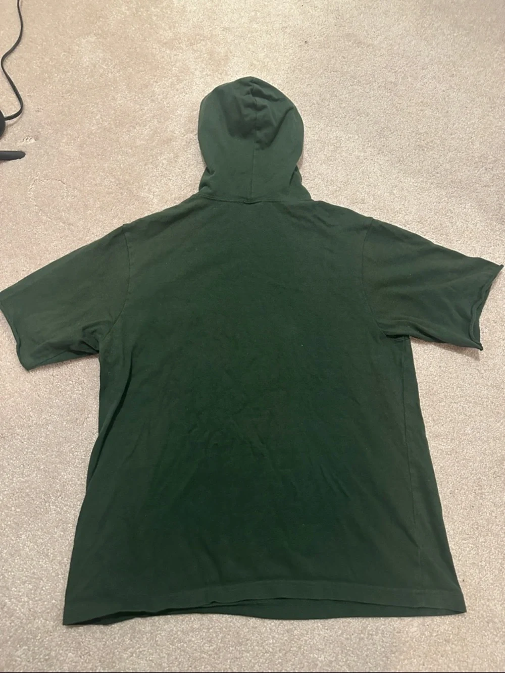 Champion Forest Green Short-Sleeve Hoodie - Picture 3 of 4